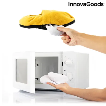 Mikrobangų krosnelėse šildomos šlepetės InnovaGoods Garstyčios